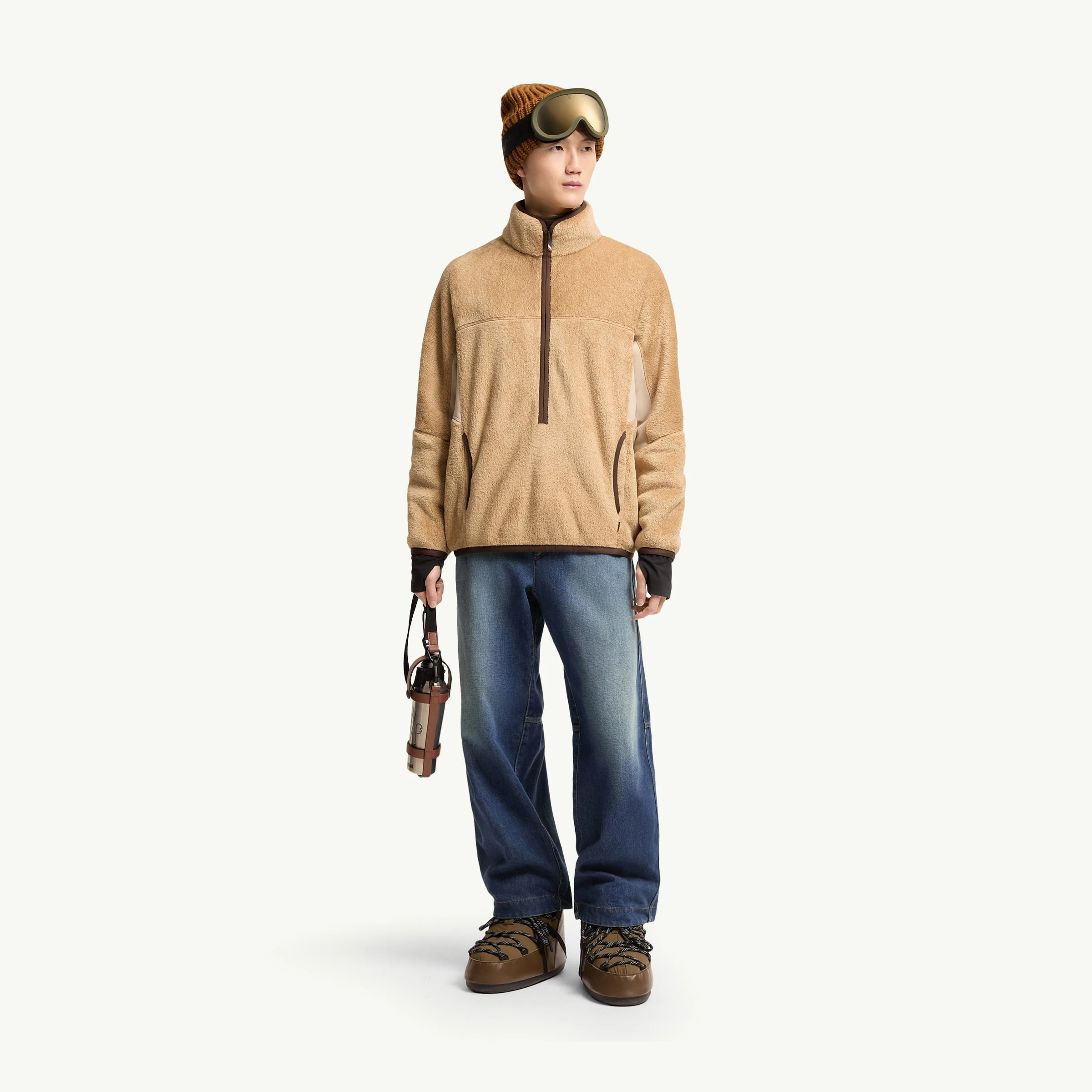 Moncler Grenoble Polartec Sweatshirt, Camel Beige, photo 2 of 6