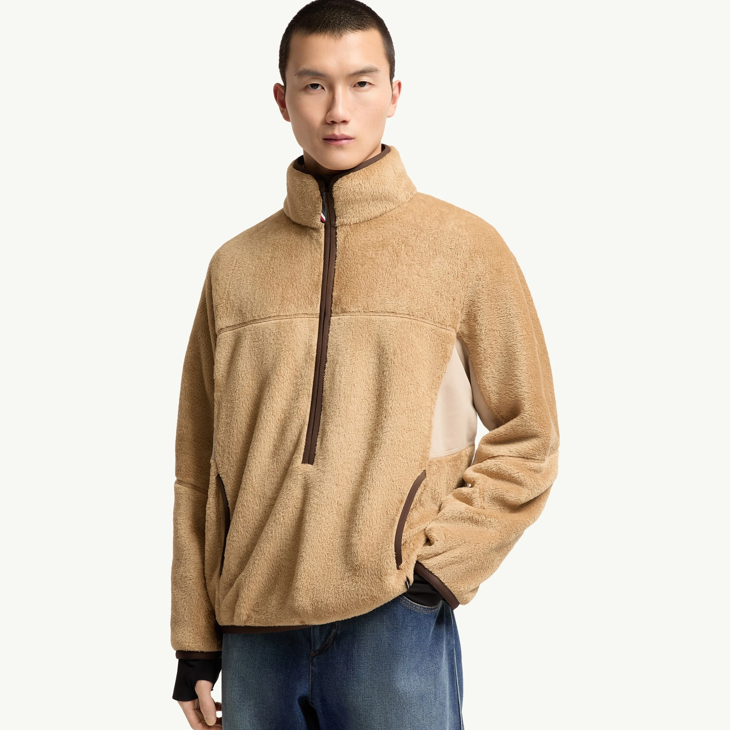 Moncler Grenoble Polartec Sweatshirt, Camel Beige, photo 3 of 6